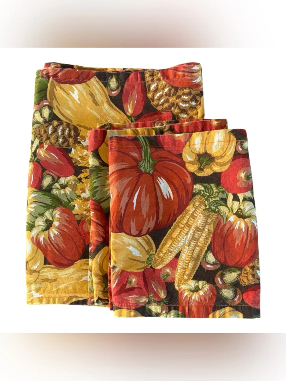 Better Homes Garden Fabric Table Runner & 2 Long Napkins Harvest  Thanksgiving